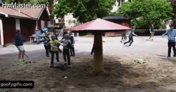 freaky epic fails spin me round