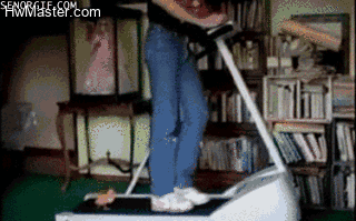funny gifs treadmill duck