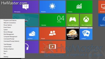 Windows 8 Power menu