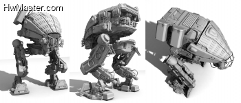 Hawken Concept Art Light Mech