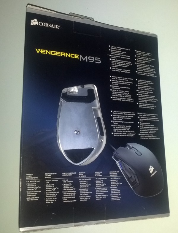 Corsair M95 recensione unboxing 2